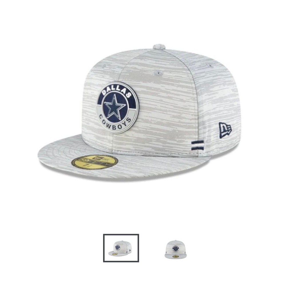 Dallas Cowboys New Era Sideline Dolphin Grey 59Fifty Hat